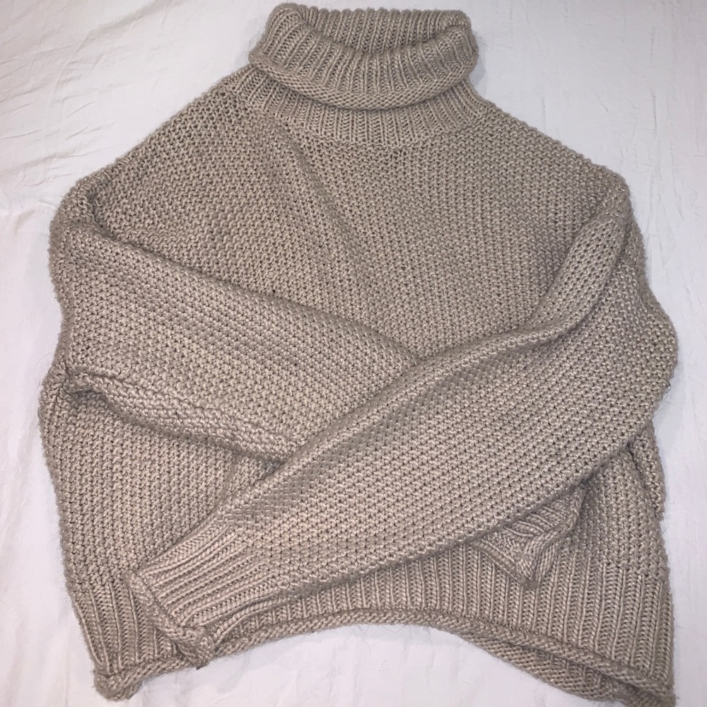 Turtleneck Cropped Sweater